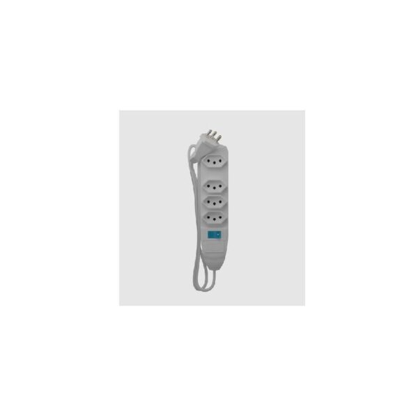 PROTETOR DE LINHA 4 TOMADAS 2P+T 10A BRANCA 3M EXP