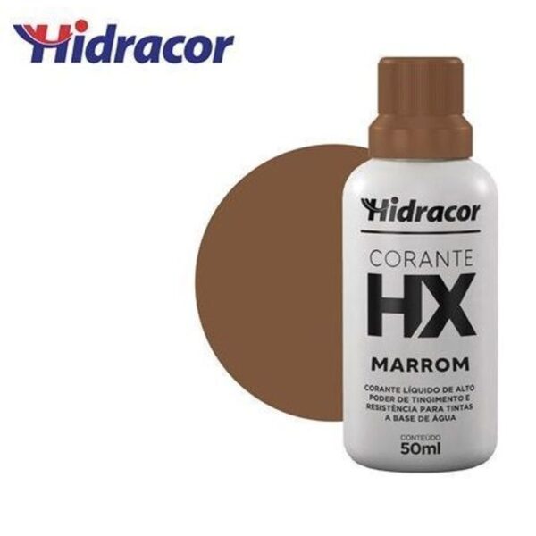 CORANTE LIQUIDO MARROM 50ML HIDRACOR