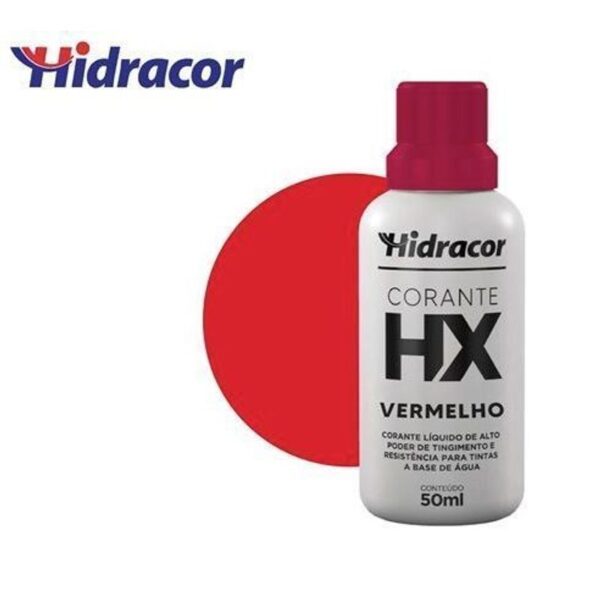 CORANTE LIQUIDO VERMELHO 50ML HIDRACOR