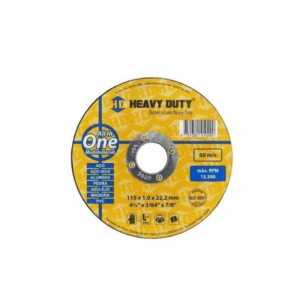 DISCO DE CORTE ALL-IN-ONE 115X1,0X22,2 HEAVY DUTY