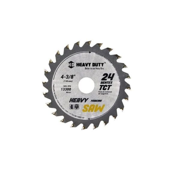 DISCO SERRA VIDEA 4.3/8 X 24 DENTES HEAVY DUTY
