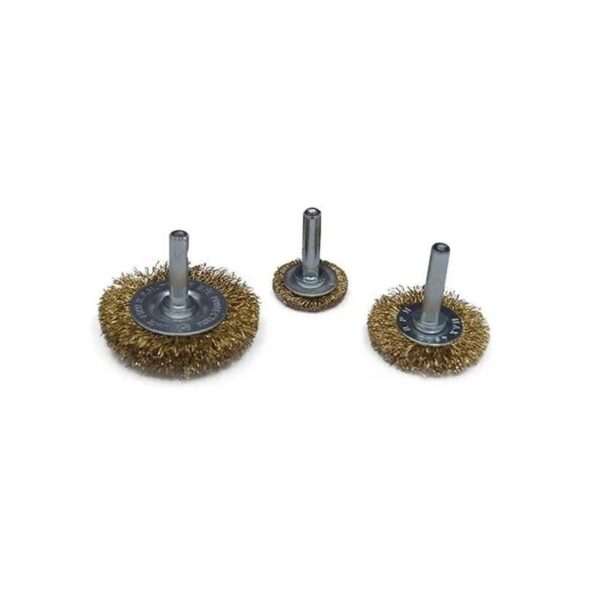 ESCOVAS CIRCULARES HASTE 1/4" JG (3PCS) - (25/38/50 MM) HEAVY DUTY