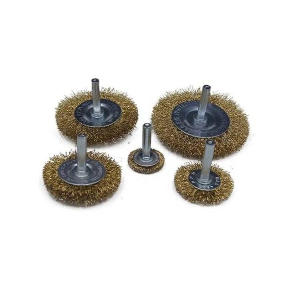 ESCOVAS CIRCULARES HASTE 1/4" JG (5PCS) - (25/38/50/63/75 HEAVY DUTY