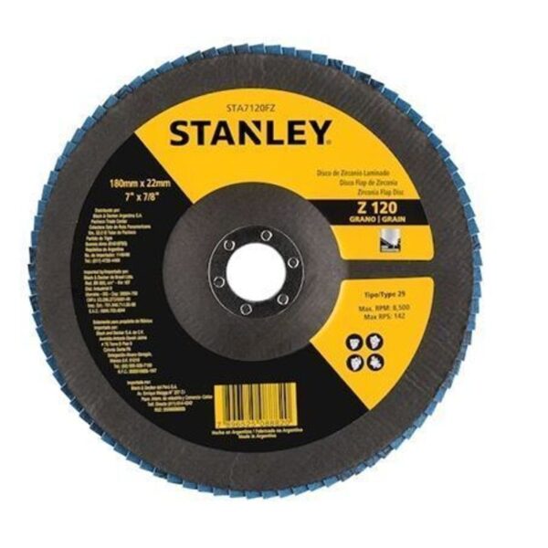 DISCO ABRASIVO FLAP 7"X7/8" Z120 STANLEY