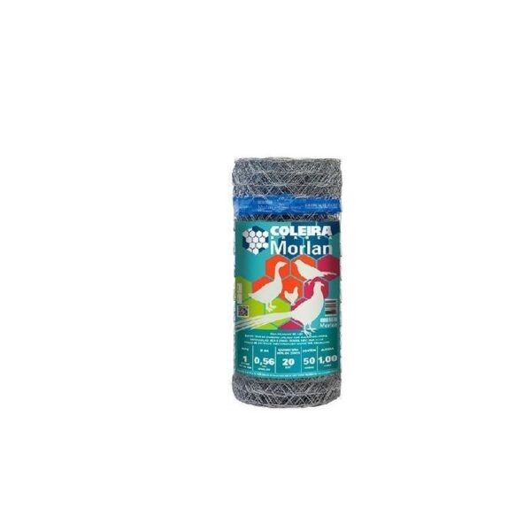 TELA HEX.COL.BRANCA 1 BWG 24X1,00MX50M