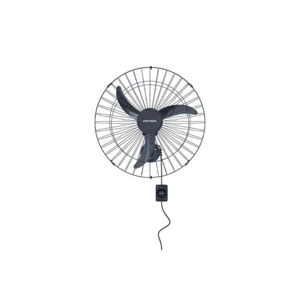 VENTILADOR OSC PAREDE 60CM PRETO CH HH PREMIUM  VENTISOL