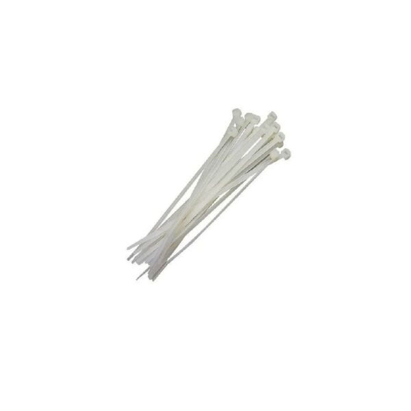 ABRACADEIRA NYLON BRANCA 7,6X500 50 PCS FERTAK