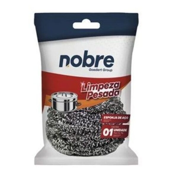 ESPONJA LIMPEZA PESADA (ACO INOX) MAX - NOBRE