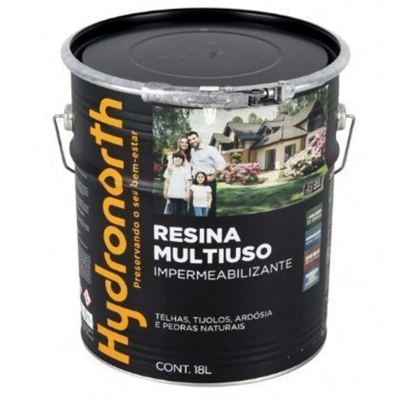 RESINA MULTIUSO SOLVENTE BRILHANTE INCOLOR BALDE 18 L HIDRONORTH