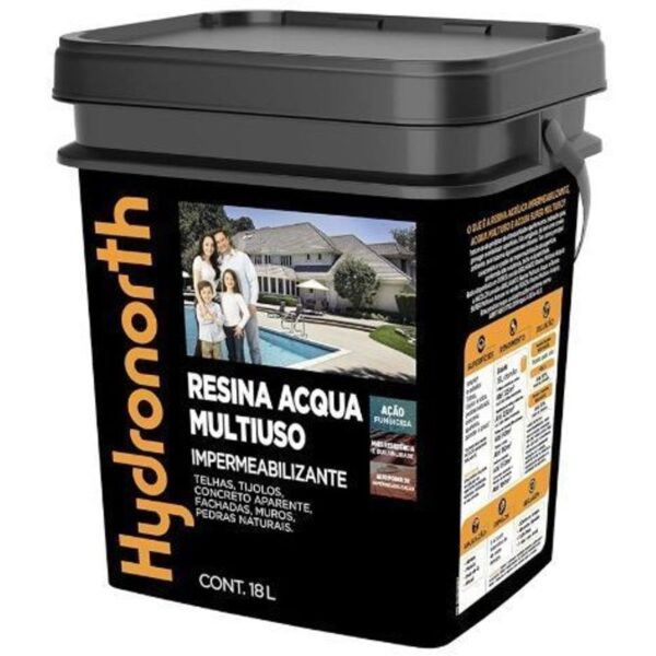 RESINA MULTIUSO ACQUA BRILHANTE INCOLOR BALDE PLASTICO 18 L HIDRONORTH