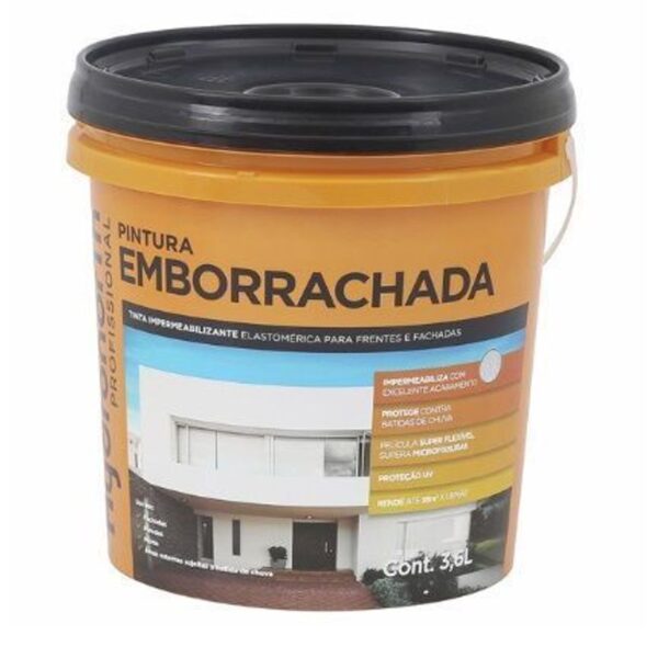 PINTURA EMBORRACHADA FOSCO ELEFANTE GALAO PLASTICO 3,6 L HIDRONORTH