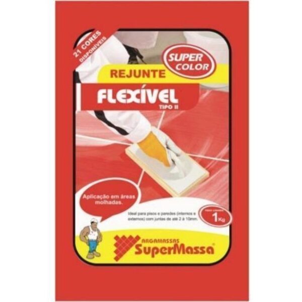 REJUNTE PRETO GRAFITE FLEX 1KG SUPERMASSA