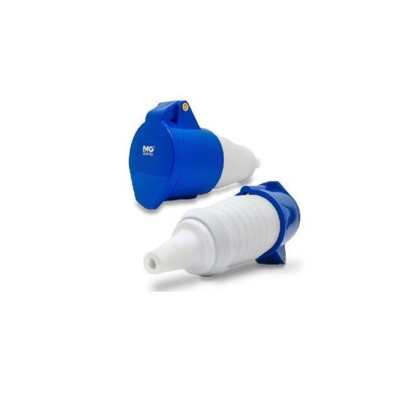 TOMADA IND. MOV 32A 3P 200/250V AZUL 6H IP44   MARGIRIUS