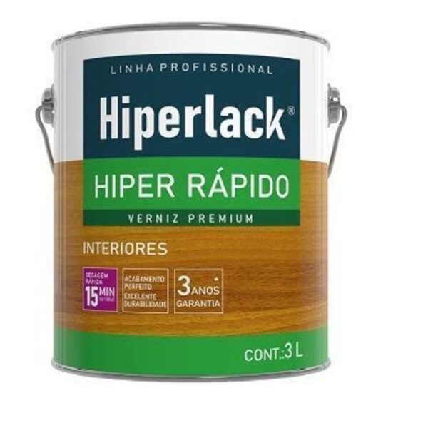 VERNIZ HIPERLACK HIPER RAPIDO IMBUIA 3,0L HIPERCOR