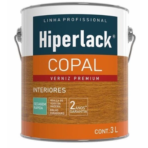 VERNIZ HIPERLACK COPAL INCOLOR 3,0L HIPERCOR