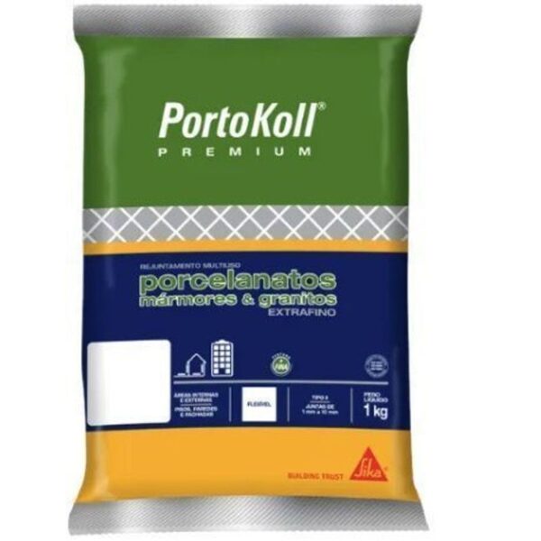 REJUNTE PREMIUM MULTIUSO EXTRAFINO AREIA 1KG PORTOKOLL