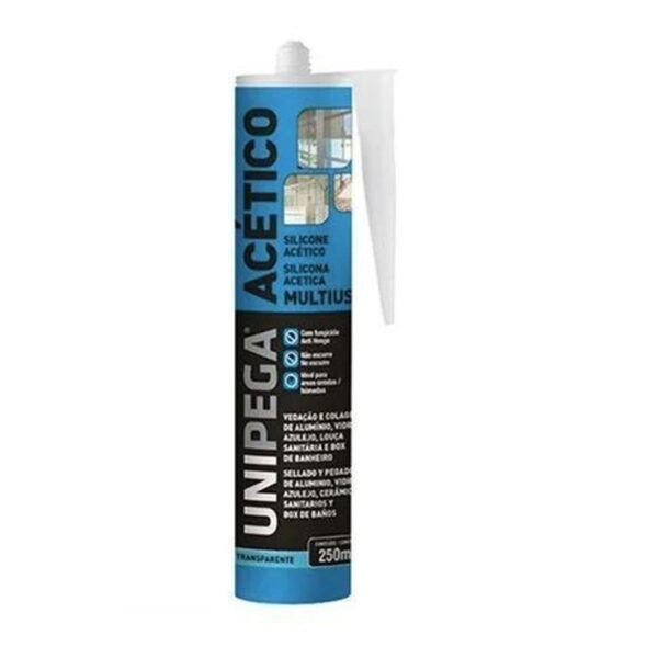 SILICONE ACETICO MULTIUSO INCOL CARTUCHO 250ML UNIPEGA