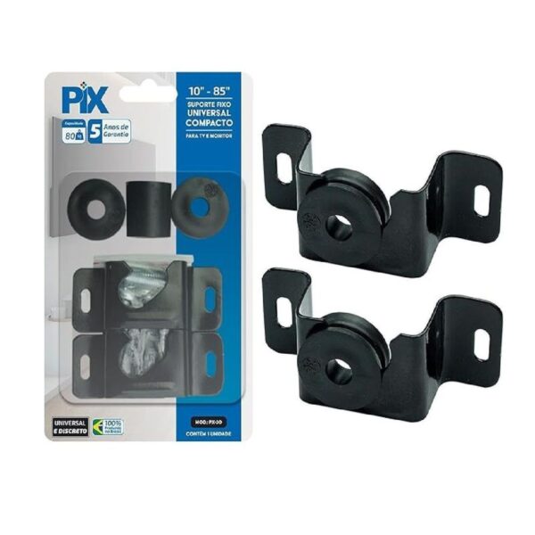 SUPORTE TV FIXO UNIVERSAL 10 A 85 COMPACTO  PIX