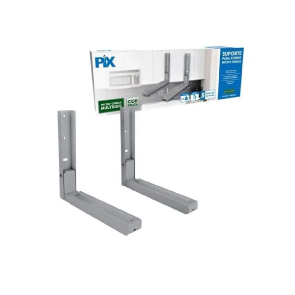 SUPORTE MULTIUSO MICROONDAS PRATA  PIX