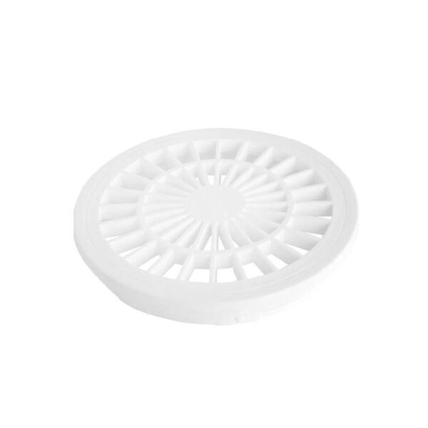 PORTA GRELHA E GRELHA REDONDO BCO DN 100MM PLASTILIT