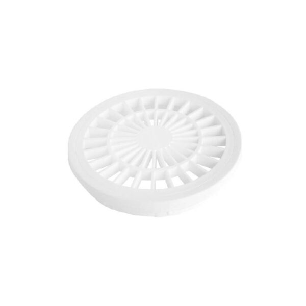 PORTA GRELHA E GRELHA REDONDO BCO DN 150MM PLASTILIT