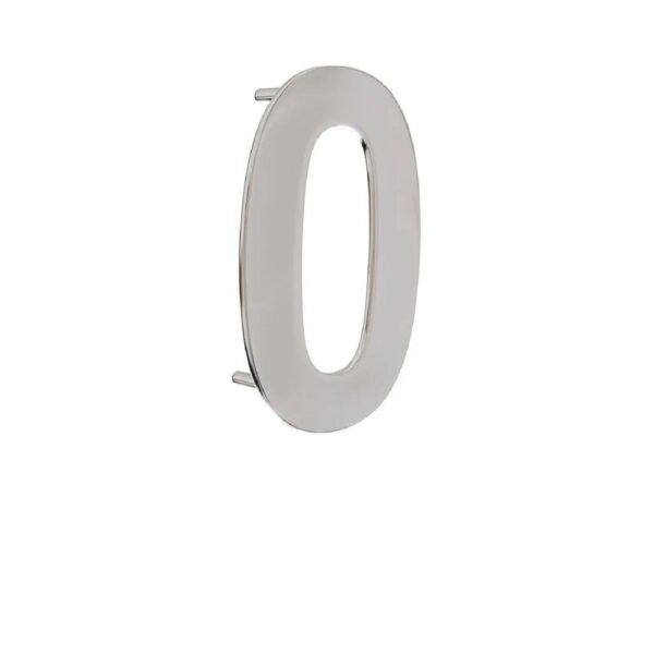 NUMERO RESID 0 CHAPA 100MM INOX  ITALY LINE