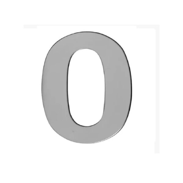 NUMERO RESID 0 CHAPA 200MM INOX  ITALY LINE