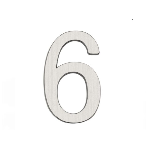 NUMERO RESID 6/9 CHAPA 150MM INOX ITALY LINE