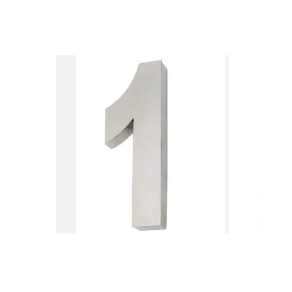 NUMERO RESID 1 CAIXA 200MM INOX   ITALY LINE