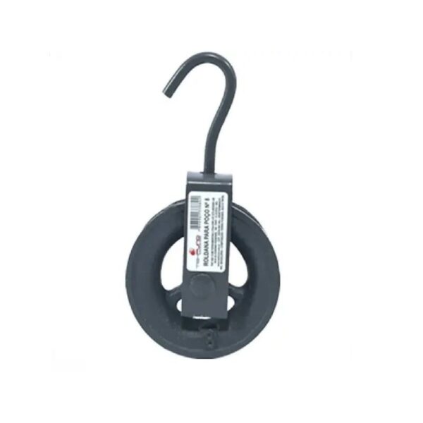 ROLDANA P/ POÇO N° 8 C/ GANCHO CARGA 50KG TEKFUND