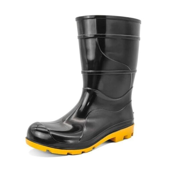 BOTA PVC S/FORRO N38 PRETA/AMA CARTOM