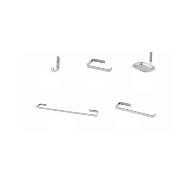 KIT P/ BANHEIRO 5 PCS STANDER SQUARE LG