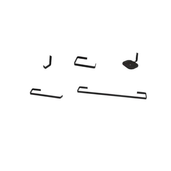 KIT P/ BANHEIRO STANDER SQUARE BLACK FOSCO LG