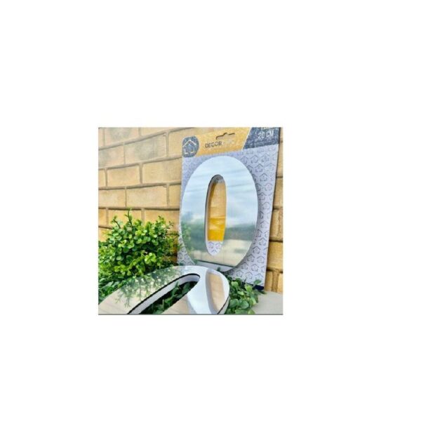 NUMERO RESID ESP 20CM C/ PVC PRATA  0 DECOR CHIC