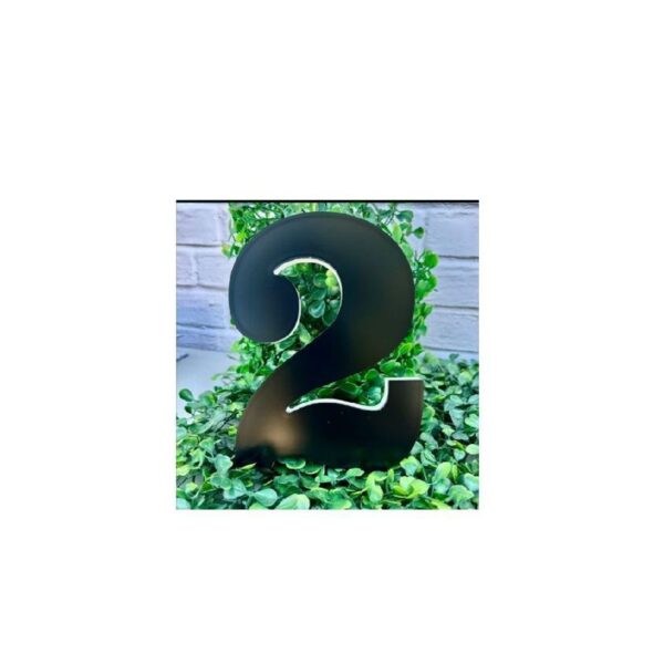 NUMERO RESID ESP 15CM C/ PVC PRETO  2 DECOR CHIC