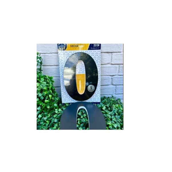NUMERO RESID ESP 20CM C/ PVC  PRETO  0 DECOR CHIC