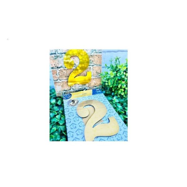 NUMERO RESID FACE 10CM OURO  2 DECOR CHIC