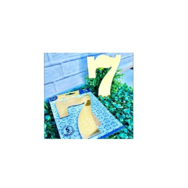 NUMERO RESID FACE 15CM OURO  7 DECOR CHIC