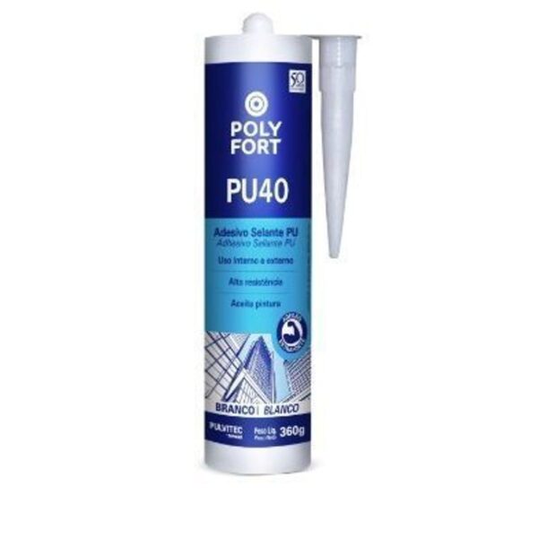 ADESIVO PU40 BRANCO 360G POLYFORT PULVITEC