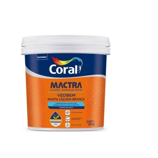 VEDBEM MACTRA PAREDE BRANCO 18KG CORAL