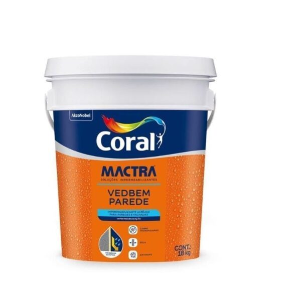VEDBEM MACTRA PAREDE CONCRETO URBANO 18KG CORAL