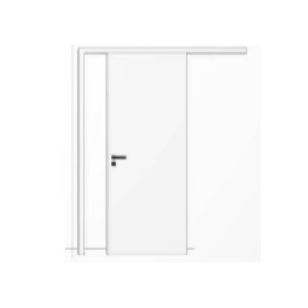 KIT PORTA CORRER 210X80 UV BRANCO FITADA COMEIA MADELAR