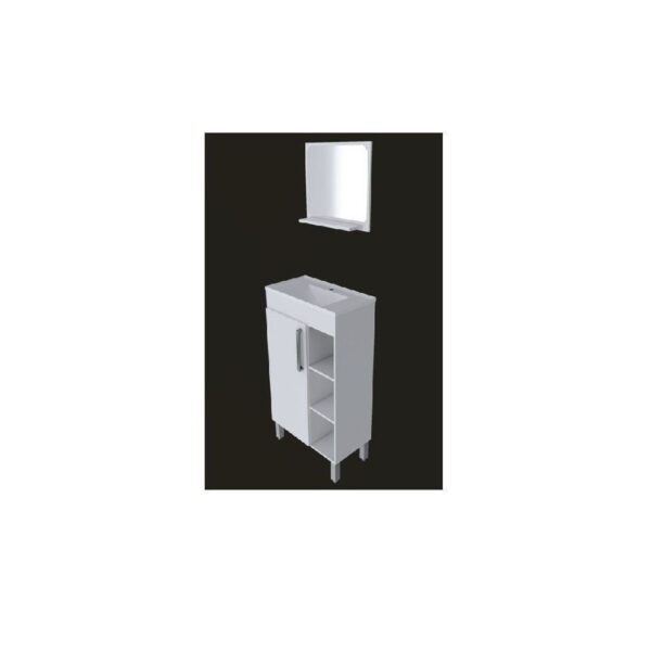 GABINETE VIENA ESSENZA BRANCO 60CM REAL METAIS