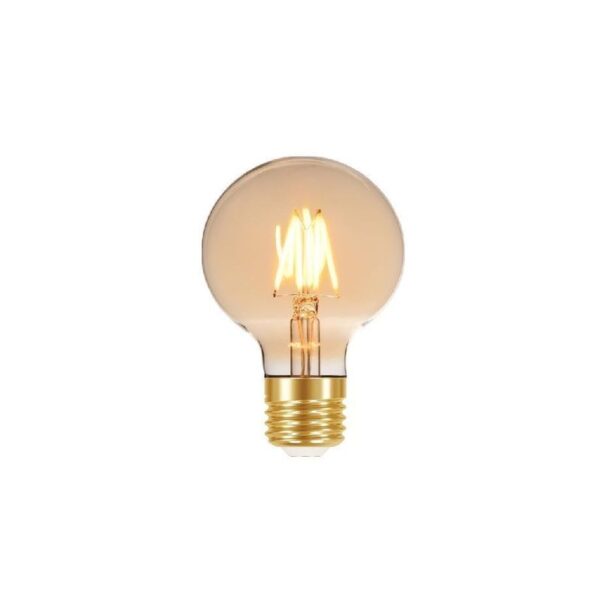 LAMPADA LED FIL VIN GLO G80 4W AUT AMBAR TASCHIBRA