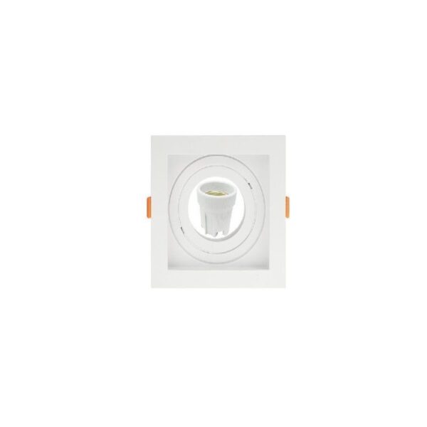 SPOT EMB CON QUAD REC BRANCO PAR20 TASCHIBRA