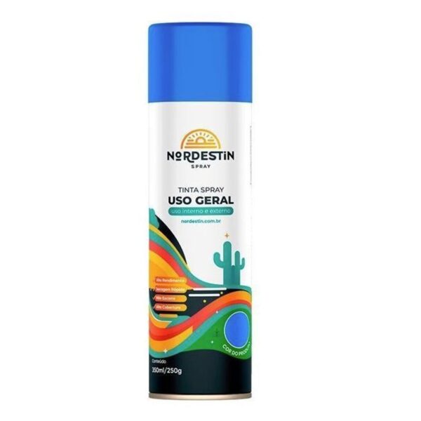 TINTA SPRAY USO GERAL AZUL CLARO 350ML NORDESTIN