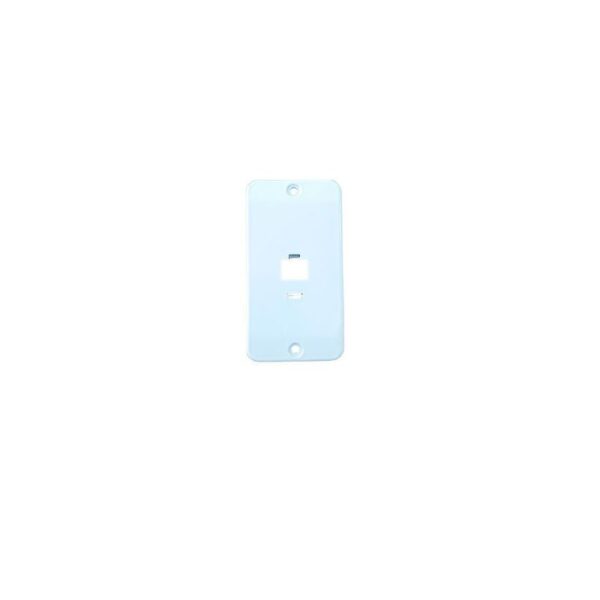 TAMPA NORMAL 1 MODULO RJ BRANCO 1/2" E 3/4" ELETROMAX