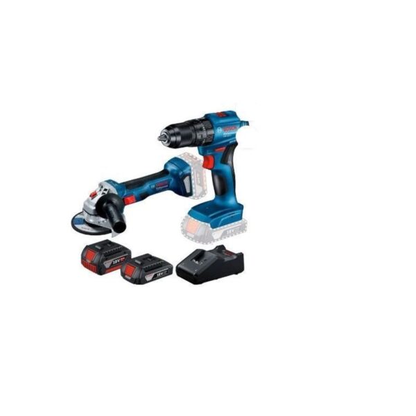 COMBO PARAFUSADEIRA+ESMERILHADEIRA  GSB 185-LI + GWS 180-LI + 2B 18V  BOSCH