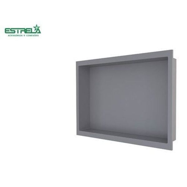 NICHO DE EMBUTIR 30X40CM CINZA ESTRELA