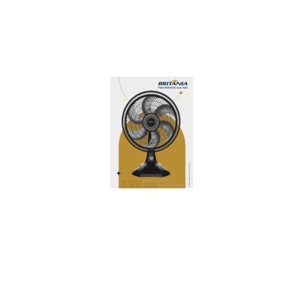 VENTILADOR MESA 06P 40CM BVT405 220V PRETO BRITANIA